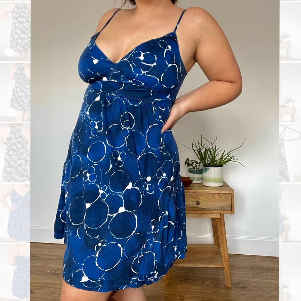 V-neck Thin Strap Dress with ruffle details